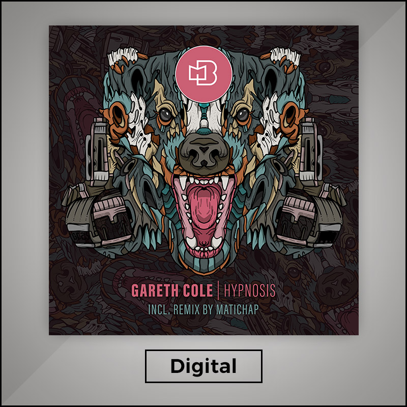 Cover graphic of the Release by Gareth Cole "hypnosis", incl. remix by matichap